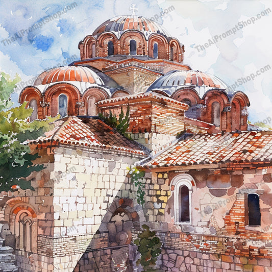 Watercolor Churches and Cathedral AI MidJourney Image Prompt, 8863 Animals, midjourney, watercolor, church, cathedral, architecture, historical, painting, artistic, vibrant, detailed, serene, landscape, illustration, building, old, heritage, European, art, beautiful, creative, scenic, Midjourney, Ai, Ai Image Prompt, Image Prompt, Prompt