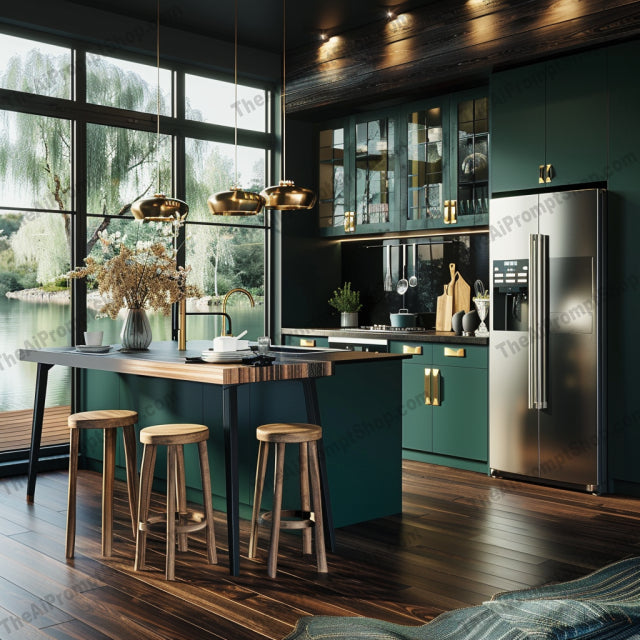 Modern Kitchen Designs AI MidJourney Image Prompt, 9457 Mockups - Interior Design, midjourney, modern kitchen, interior design, kitchen decor, contemporary kitchen, sleek kitchen, kitchen cabinetry, modern appliances, elegant lighting, stylish kitchen, home decor, kitchen furniture, kitchen island, kitchen inspiration, kitchen layout, kitchen renovation, kitchen ideas, interior decor, modern home, kitchen style, kitchen shelves, Midjourney, Ai, Ai Image Prompt, Image Prompt, Prompt