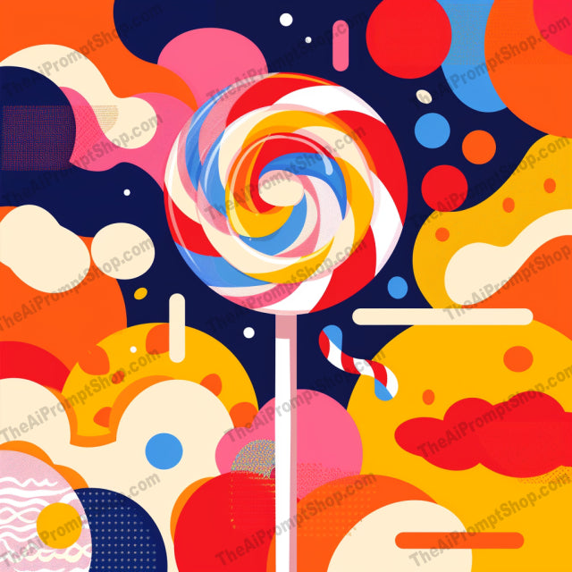 Vibrant Sweet Treats AI MidJourney Image Prompt, 8906 Food, midjourney, donut, cupcake, ice cream, lollipop, sweet treats, desserts, abstract art, colorful, vibrant, playful, modern art, digital illustration, confectionery, food art, sugar, whimsical, bold shapes, contemporary, sweets, eye-catching, Midjourney, Ai, Ai Image Prompt, Image Prompt, Prompt