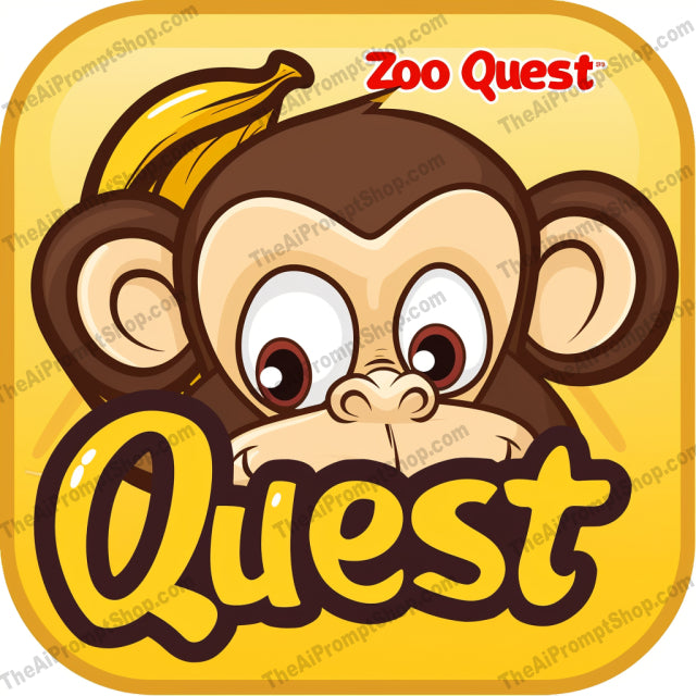 Cute Animal Adventure AI MidJourney Image Prompt, 8202adorable characters, adventure, animated, bright colors, cartoon style, children's games, cute animals, educational content, family-friendly, fun, jungle, kids entertainment, kitten, lion, monkey, playful, puppy, typography, vibrant, whimsicalmidjourney