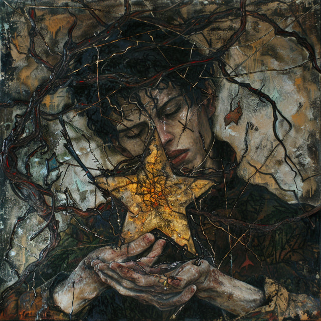 Ethereal Celestial Art AI MidJourney Image Prompt, 8925 Landscapes & Paintings, midjourney, ethereal, celestial, surreal, art, cosmos, dark, moody, human figures, emotional, conceptual, intense, interaction, mystical, otherworldly, otherworldly beings, abstract, universe, otherworldly connections, stars, solar objects, cosmic art, Midjourney, Ai, Ai Image Prompt, Image Prompt, Prompt