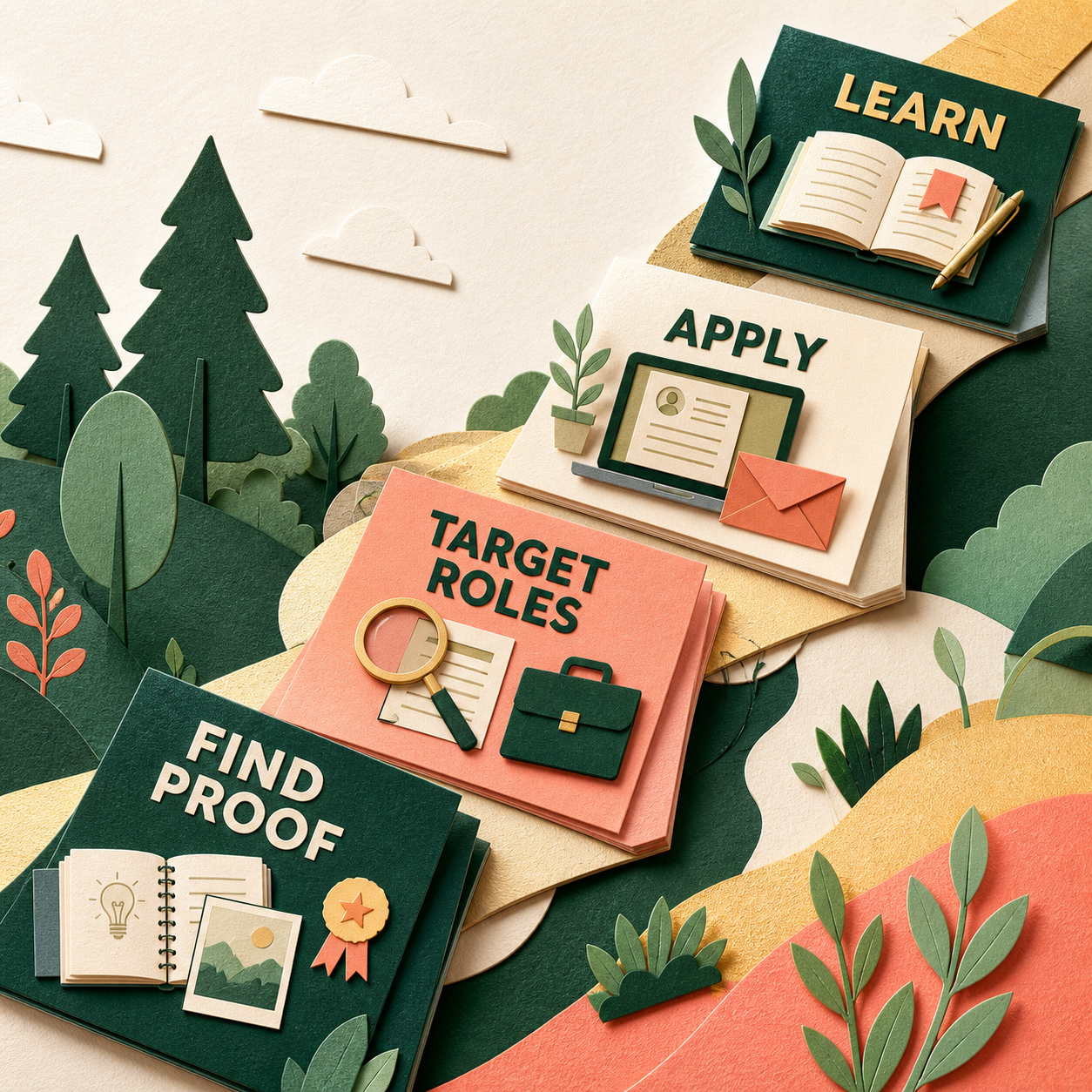 New Graduate First Job Search | AI Workflow Toolkit illustrated planning method