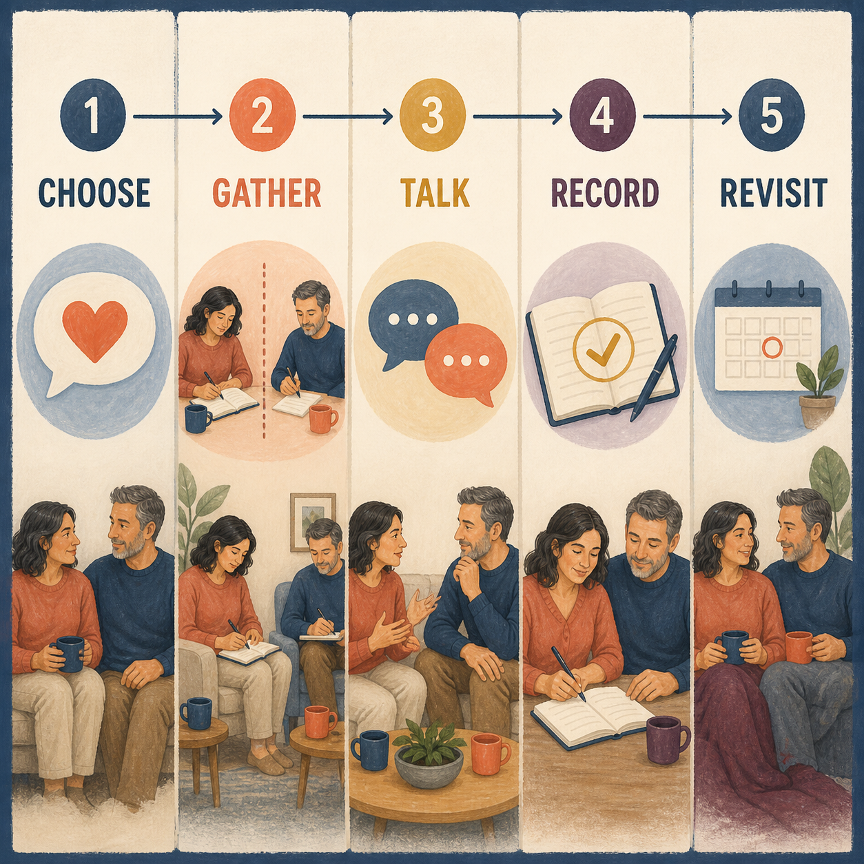 How to use and review the Money Conversations for Couples | Focused Prompt Pack