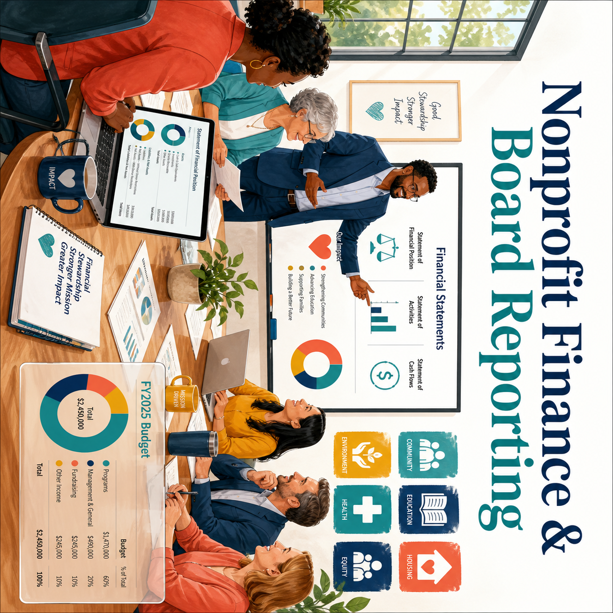 nonprofit finance board reporting workbook product image 3