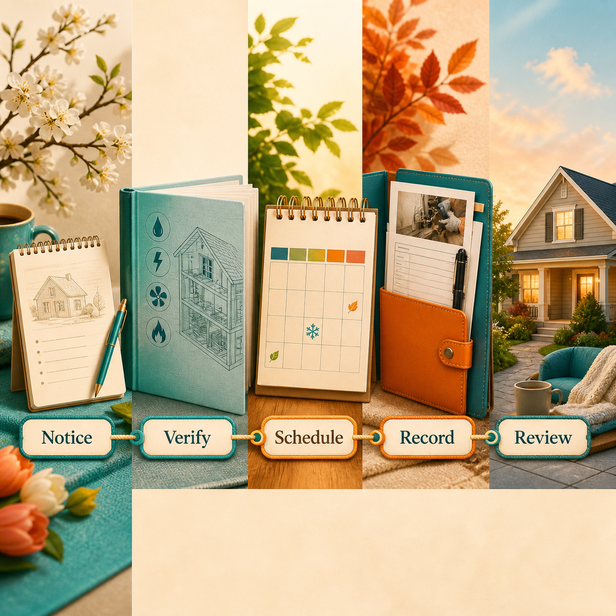 Seasonal Home Maintenance System | AI Workflow Toolkit illustrated planning method