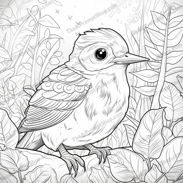 AI Midjourney Prompt for Coloring Pages - 2918