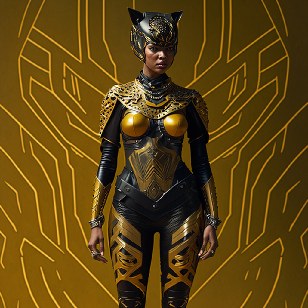 AI Midjourney Prompt for People - Futuristic Lace Uniform