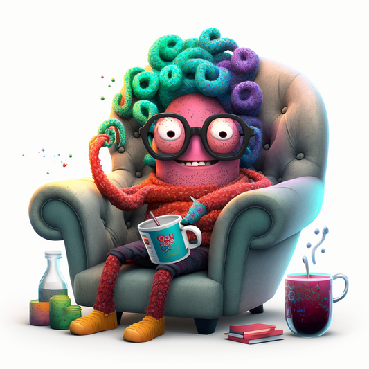 AI Midjourney Prompt for Animal - Badass Animal in Leather Chair