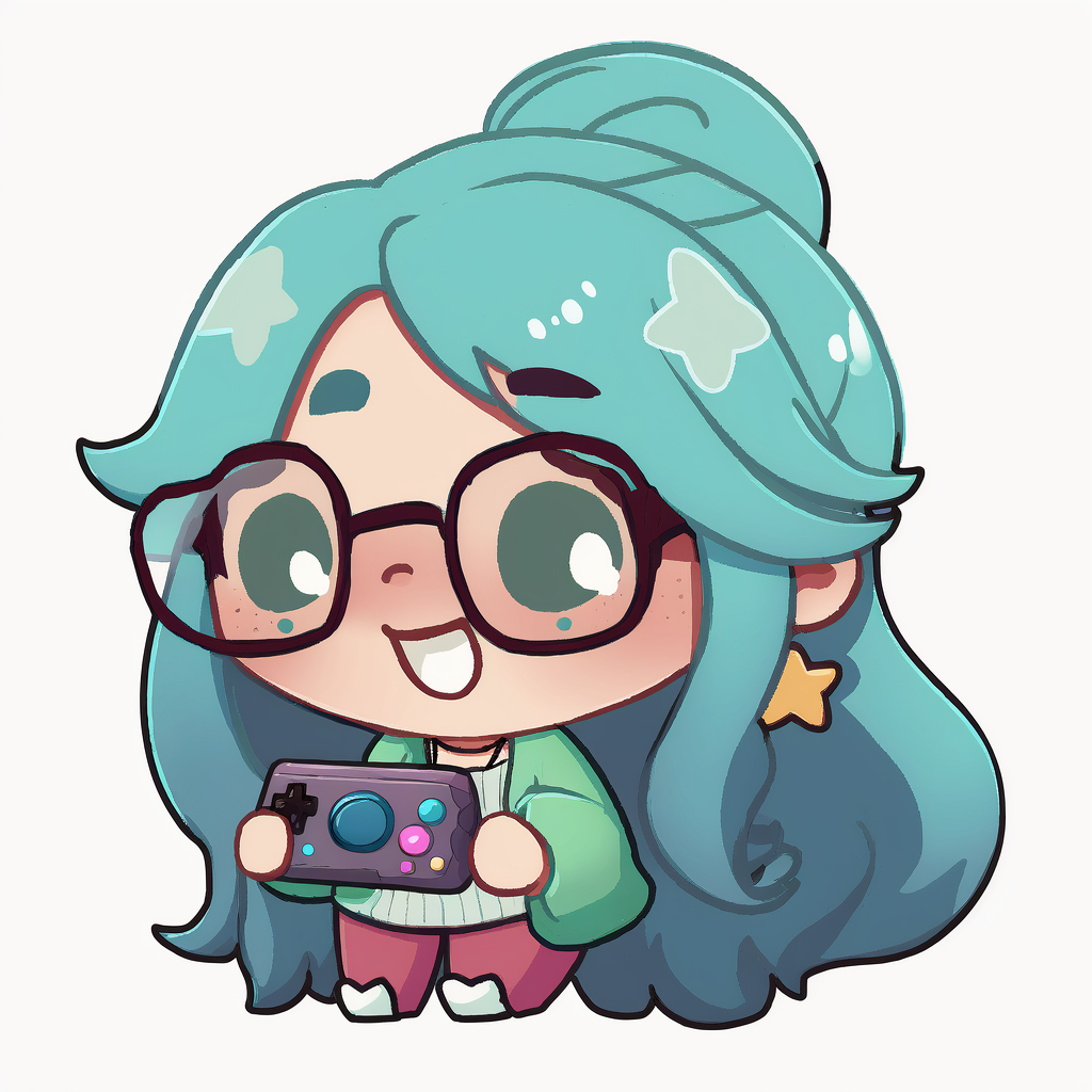 AI Midjourney Prompt for Character - Chibi Gamer Character