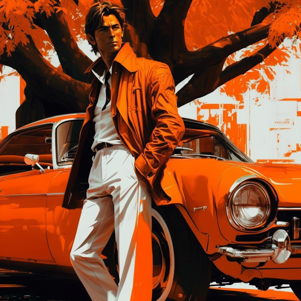 AI Midjourney Prompt for Object - Luxury Vintage Car Driver