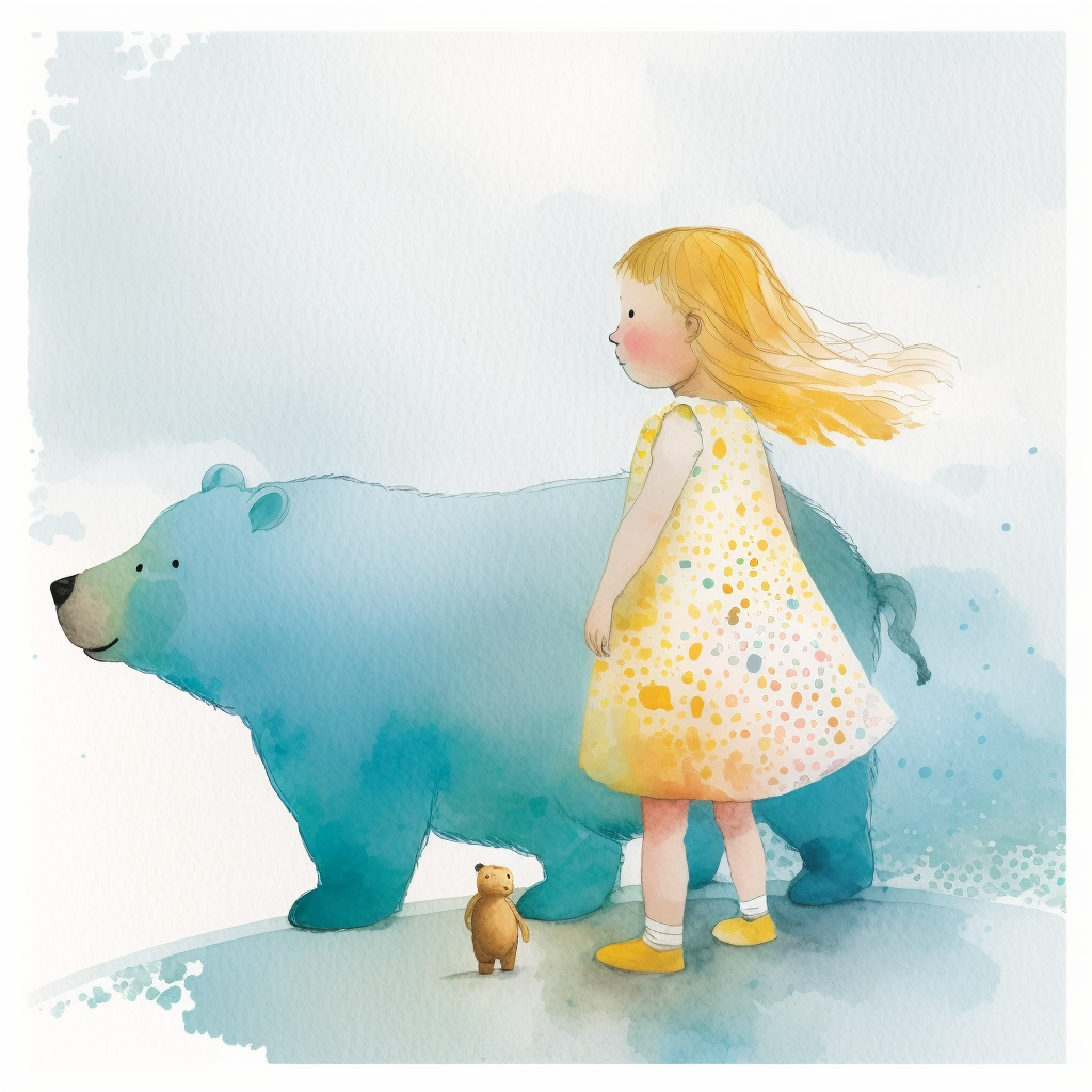 AI Midjourney Prompt for Storybook Illustrations - Minimalist Fairytale Illustration