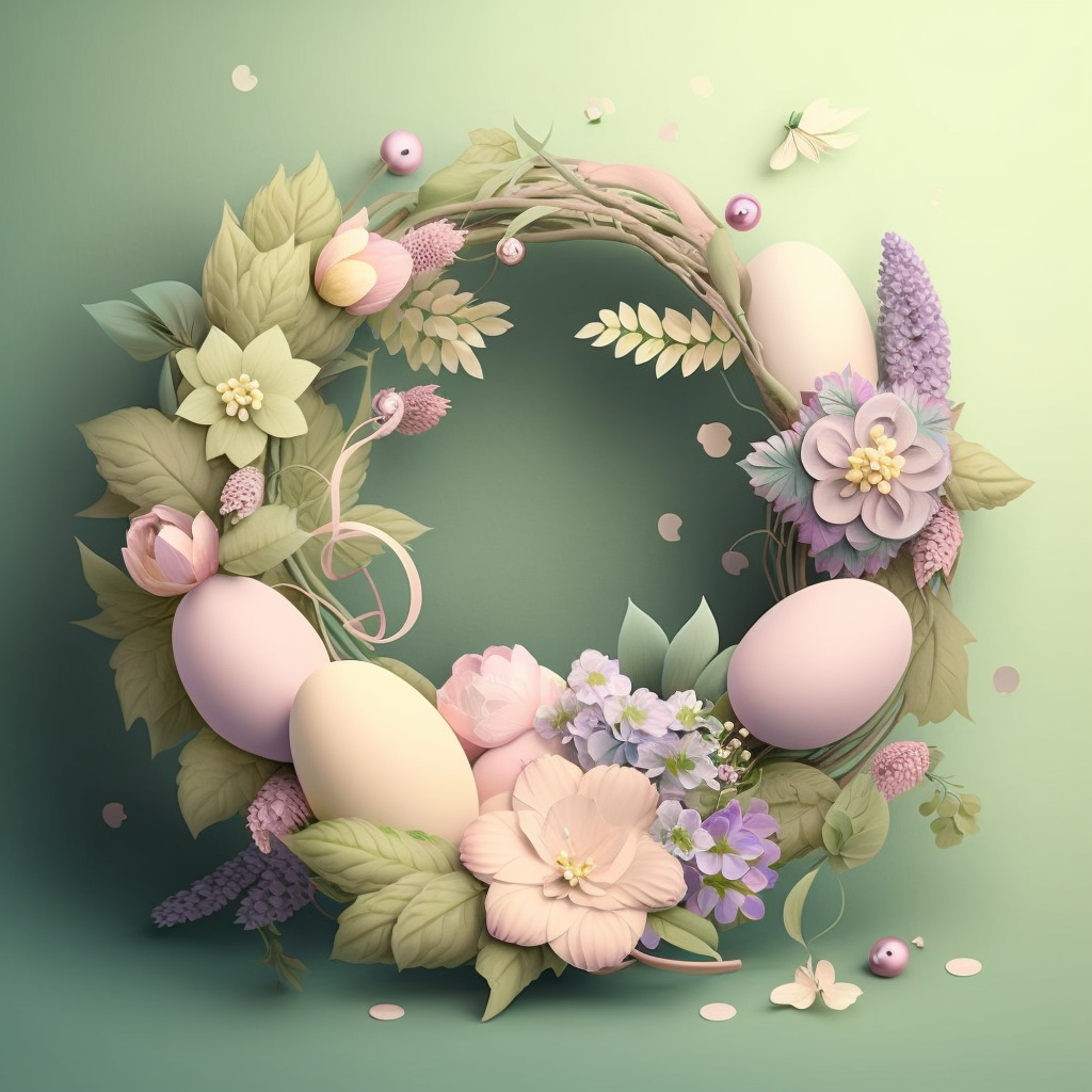 AI Midjourney Prompt for Easter - Colorful Egg Hunt