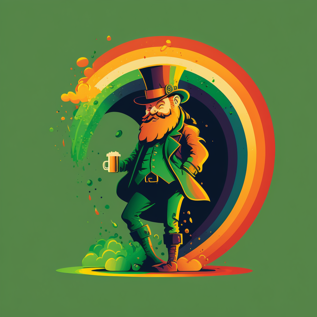 AI Midjourney Prompt for St Patricks Day - Leprechaun