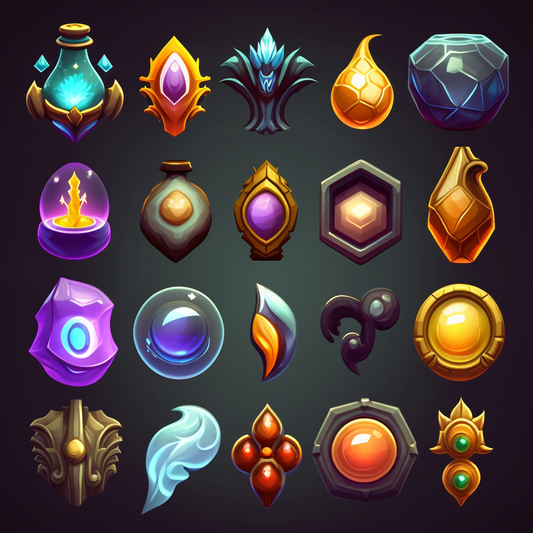 AI Midjourney Prompt for Game Asset - Magical Game Asset Design