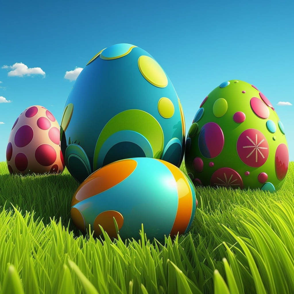 AI Midjourney Prompt for Easter - Easter Egg Hunt