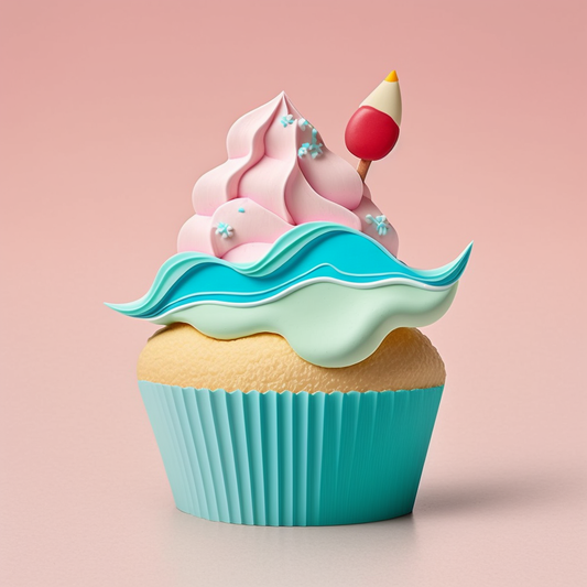 AI Midjourney Prompt for Cartoon - Sweet Sport Cupcake