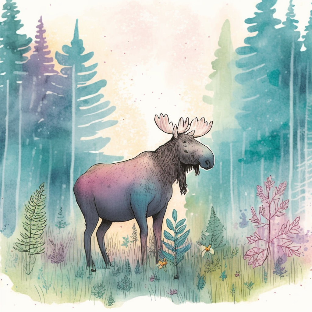 AI Midjourney Prompt for Animal - Whimsical Forest Animal