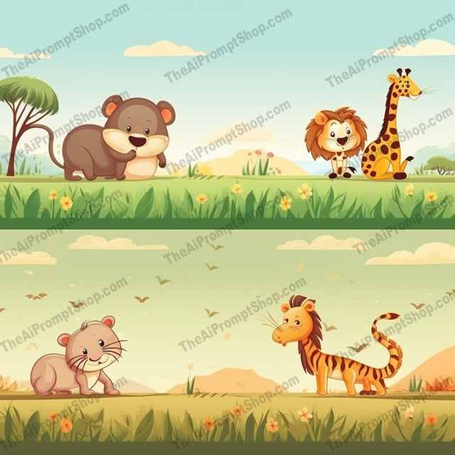 AI Midjourney Prompt for C265 - Storybook Illustrations - Lively Cartooncore Storytelling