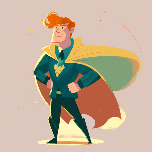 AI Midjourney Prompt for People - Confident Hero