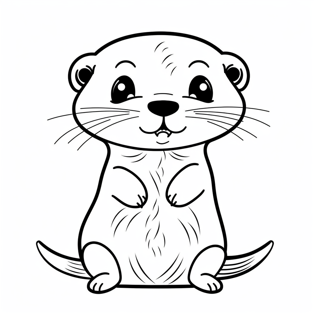AI Midjourney Prompt for Coloring Page - Vector Animal Coloring Book