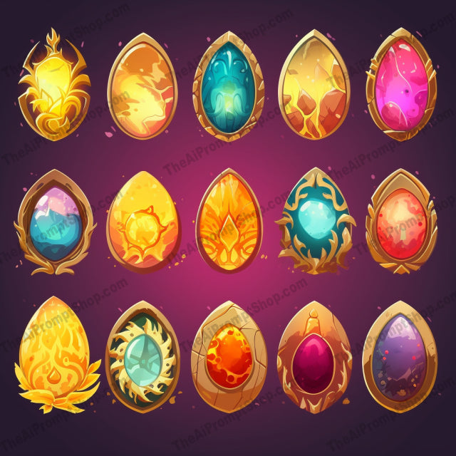 AI Midjourney Prompt for Cute and Colorful Easter Eggs