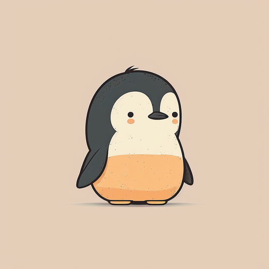 AI Midjourney Prompt for Animal - Minimalist Cute Animal Illustration