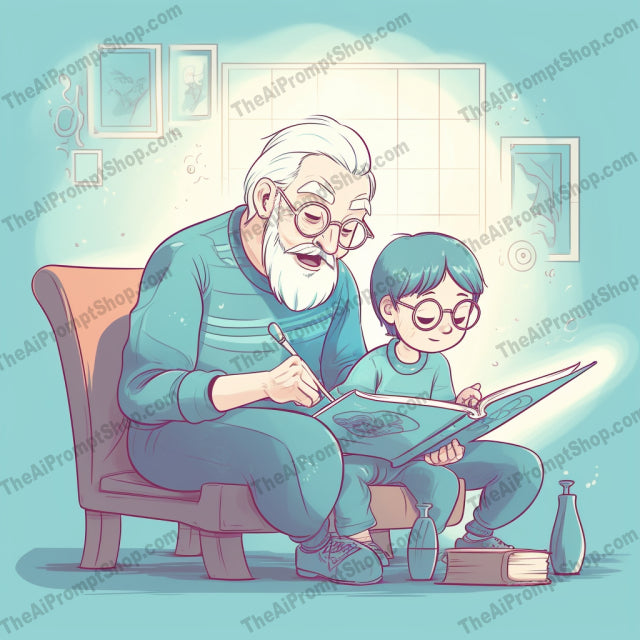 AI Midjourney Prompt for C14 - Storybook Illustrations - Child's Reading Adventure