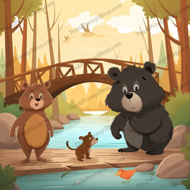 AI Midjourney Prompt for C181 - Storybook Illustrations - Bridge Buddies