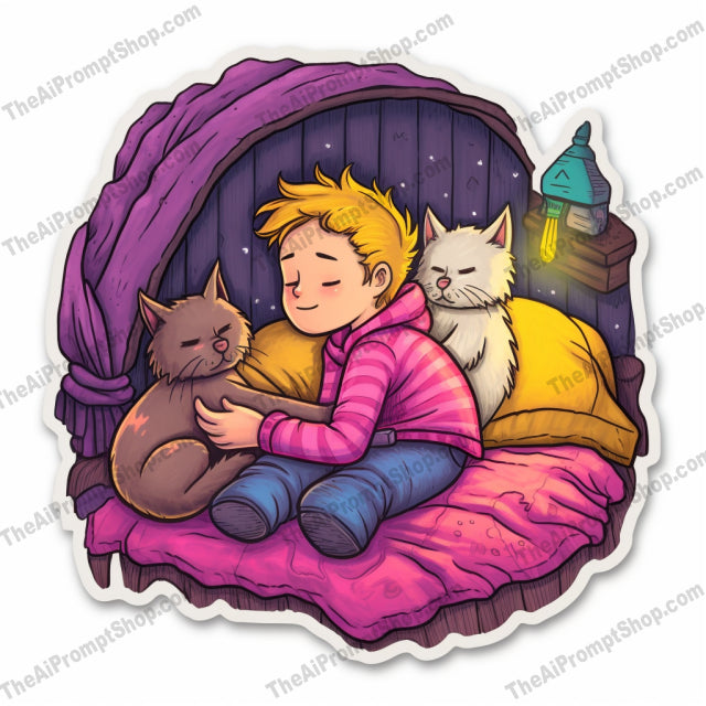 AI Midjourney Prompt for C31 - Storybook Illustrations - A Whimsical Sticker Illustration
