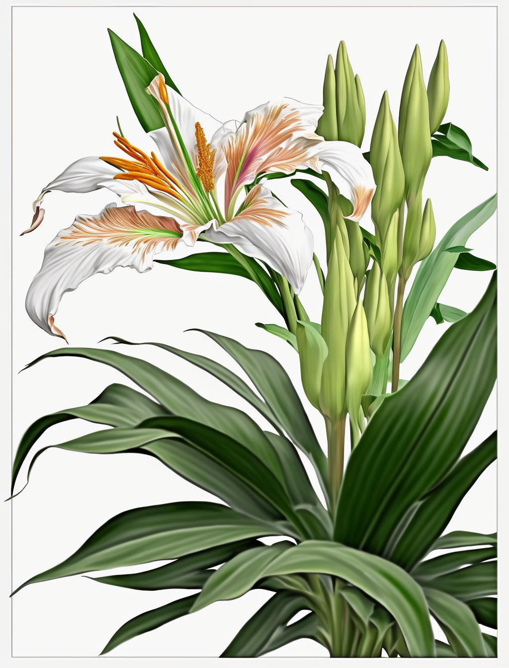 AI Midjourney Prompt for Illustration - Botanical Spring Beauty