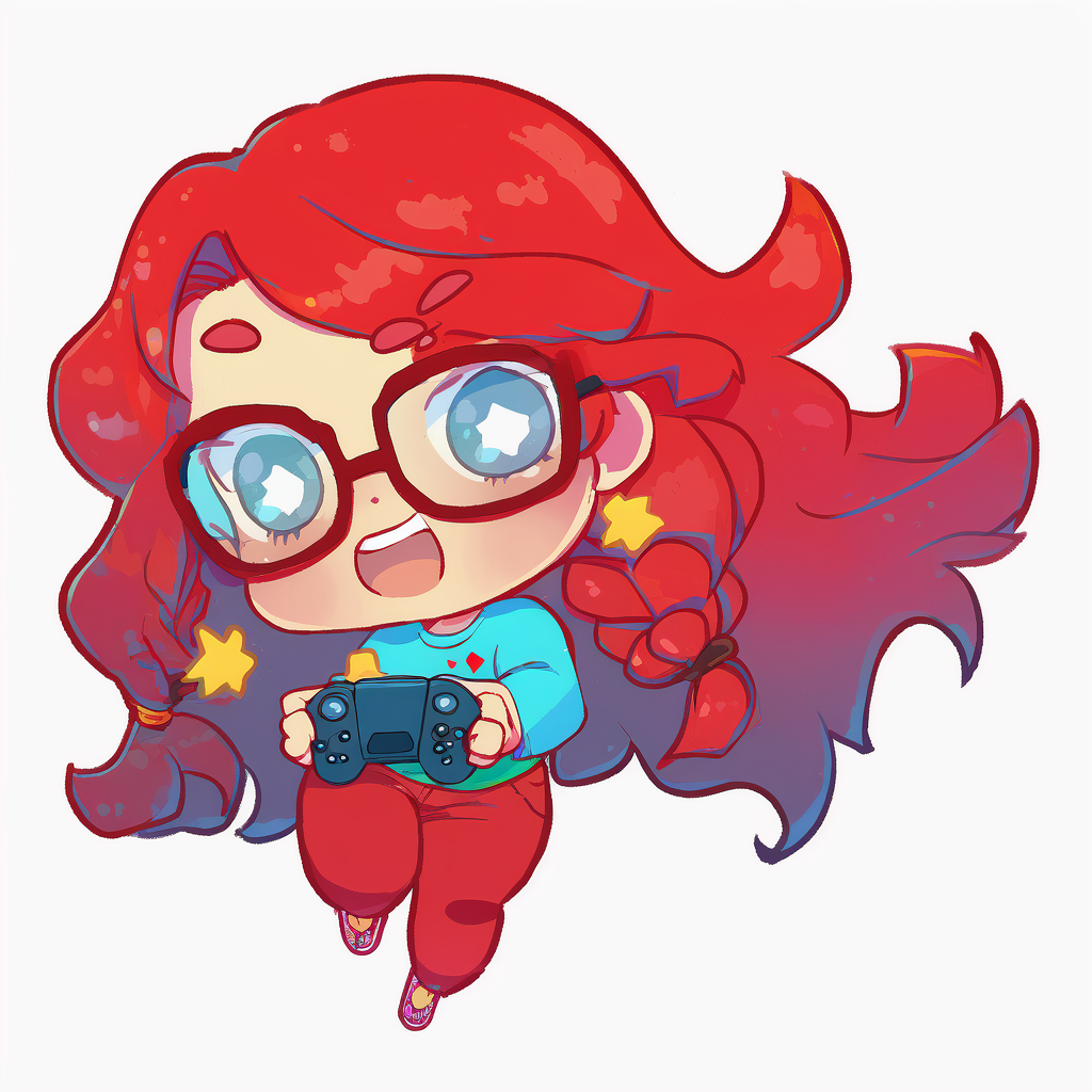 AI Midjourney Prompt for Character - Chibi Gamer Character