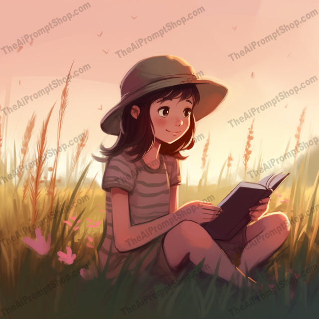 AI Midjourney Prompt for C206 - Storybook Illustrations - Field Reading Adventure