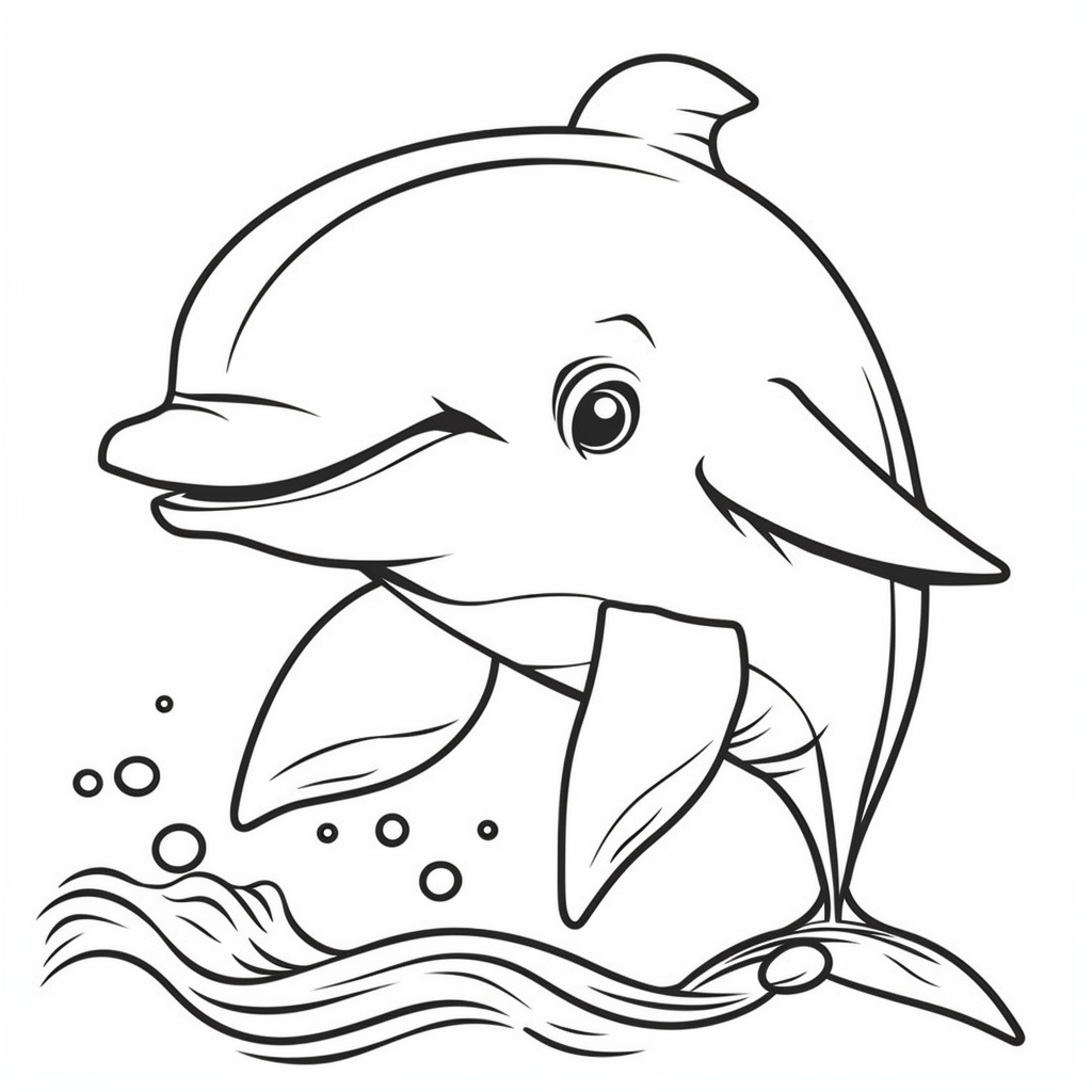 AI Midjourney Prompt for Coloring Page - Flat Watercolor Character