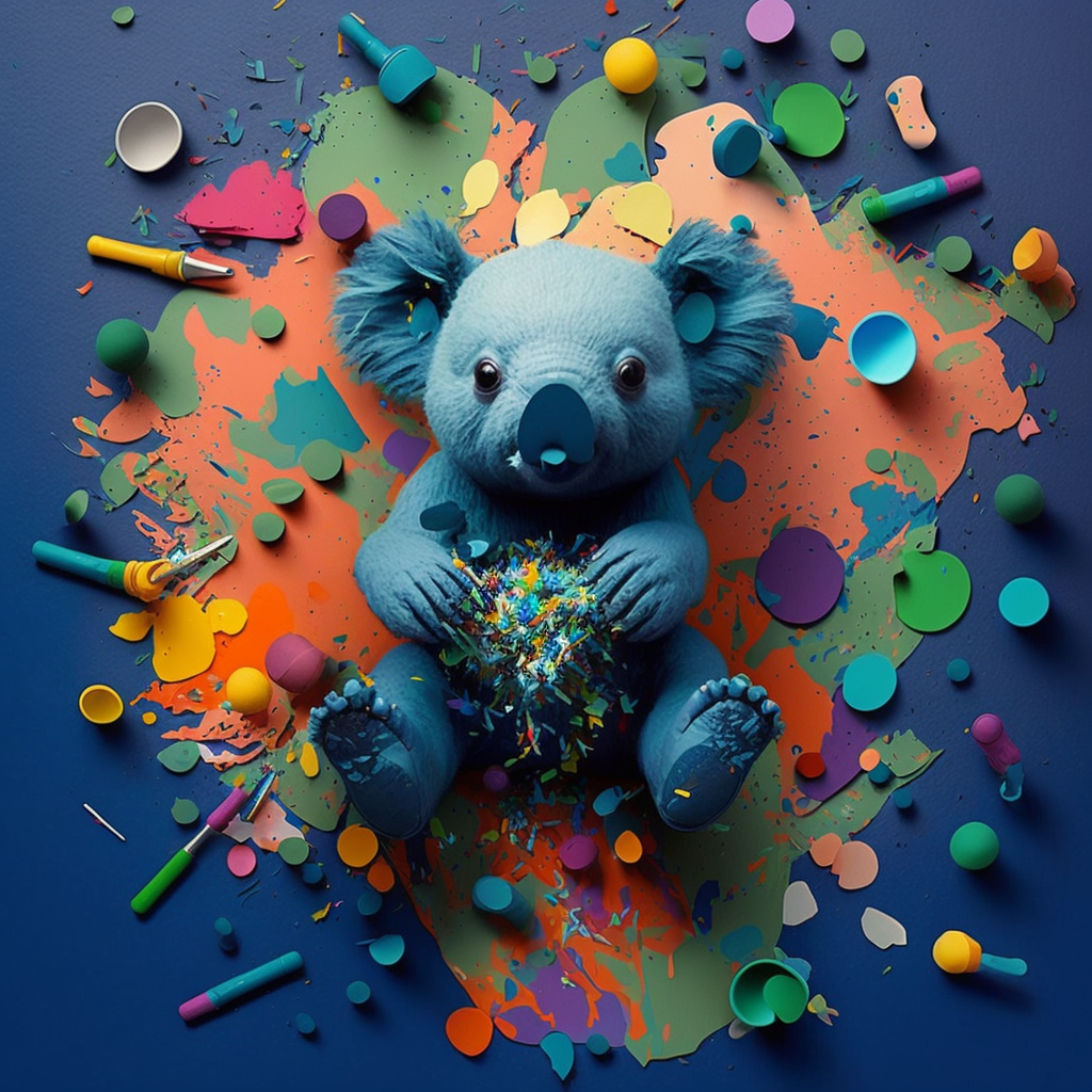 AI Midjourney Prompt for Animal -  Colorful Animal Adventure