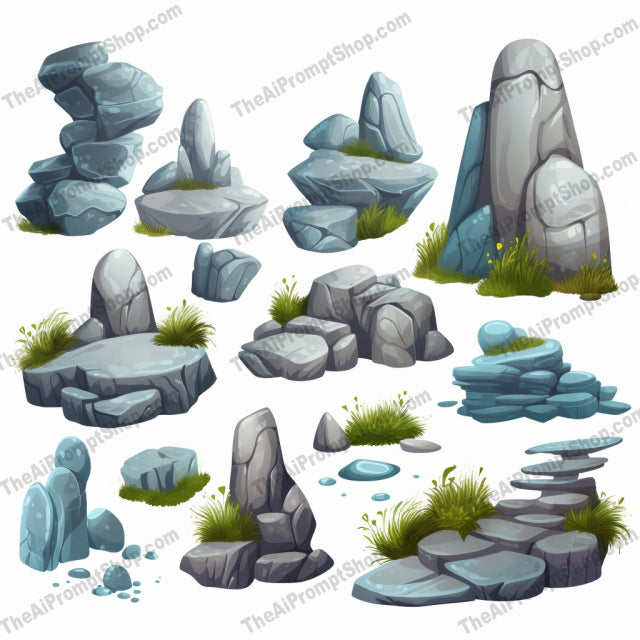 AI Midjourney Prompt for Rock and Stone Artscapes