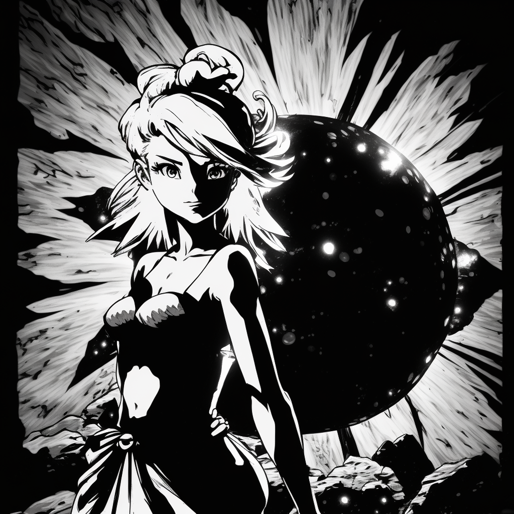 AI Midjourney Prompt for Fantasy and Magic - Magical Manga Portrait