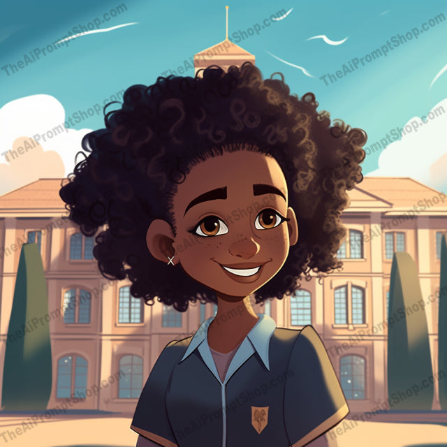 AI Midjourney Prompt for C189 - Storybook Illustrations - Schoolgirl Dreams