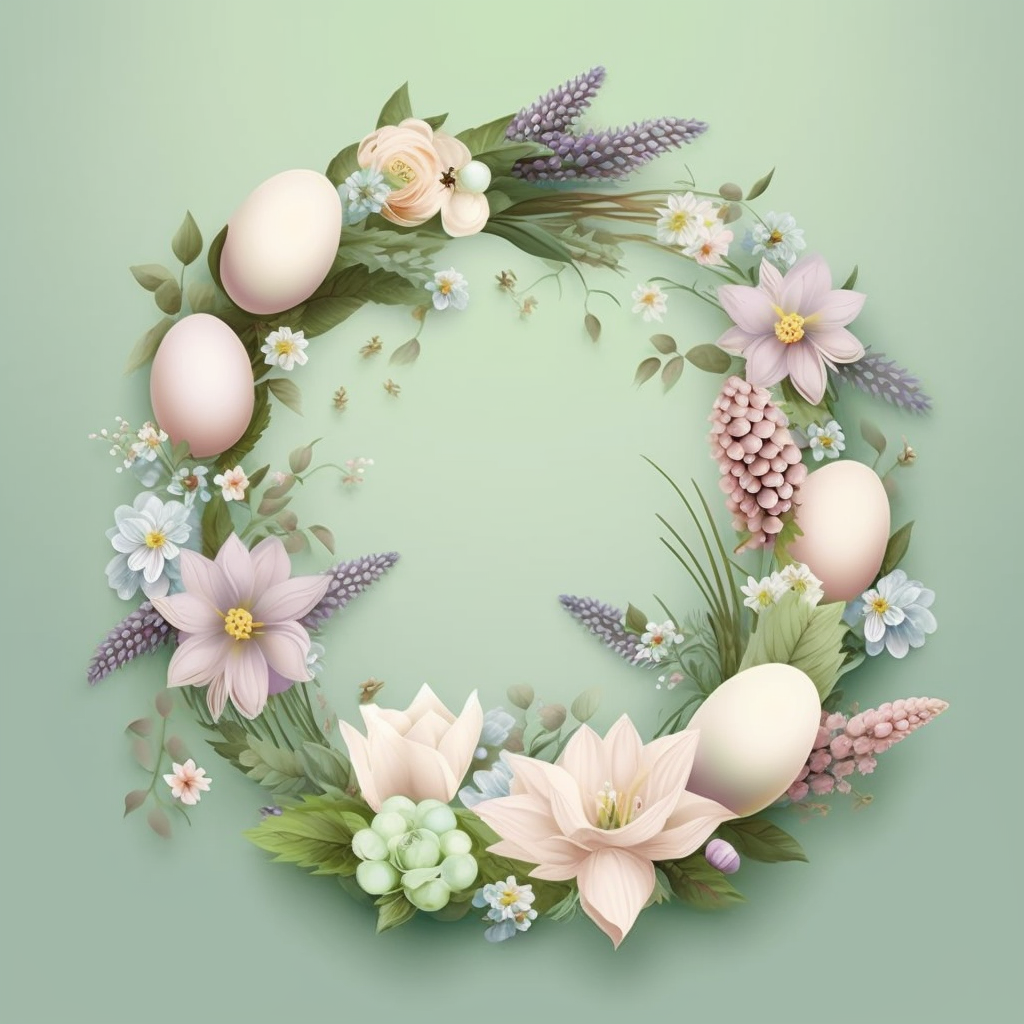 AI Midjourney Prompt for Easter - Colorful Egg Hunt