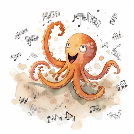 AI Midjourney Prompt for Musical Animal Notes
