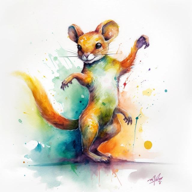 AI Midjourney Prompt for Energetic Animal Illustration