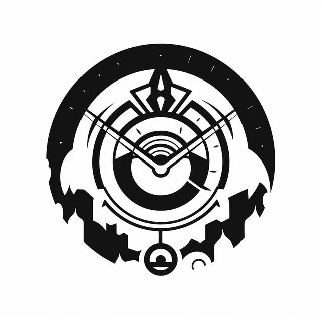 AI Midjourney Prompt for Animated Black and White Logo