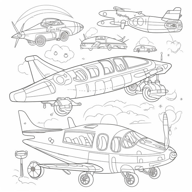 AI Midjourney Prompt for Playful Illustrative Style Vehicle Coloring