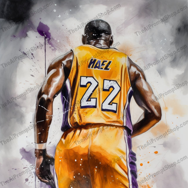 AI Midjourney Prompt for C103 - Storybook Illustrations - Lakers in Soft Pastels