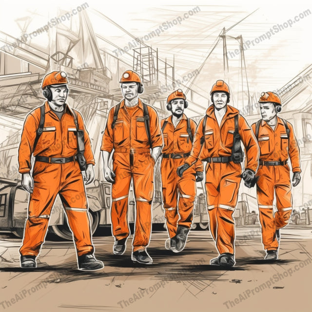 AI Midjourney Prompt for People - B61s - Energy on the Job