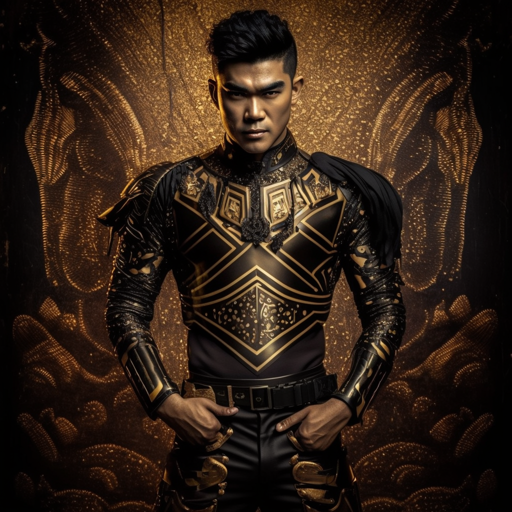 AI Midjourney Prompt for People - Futuristic Lace Uniform