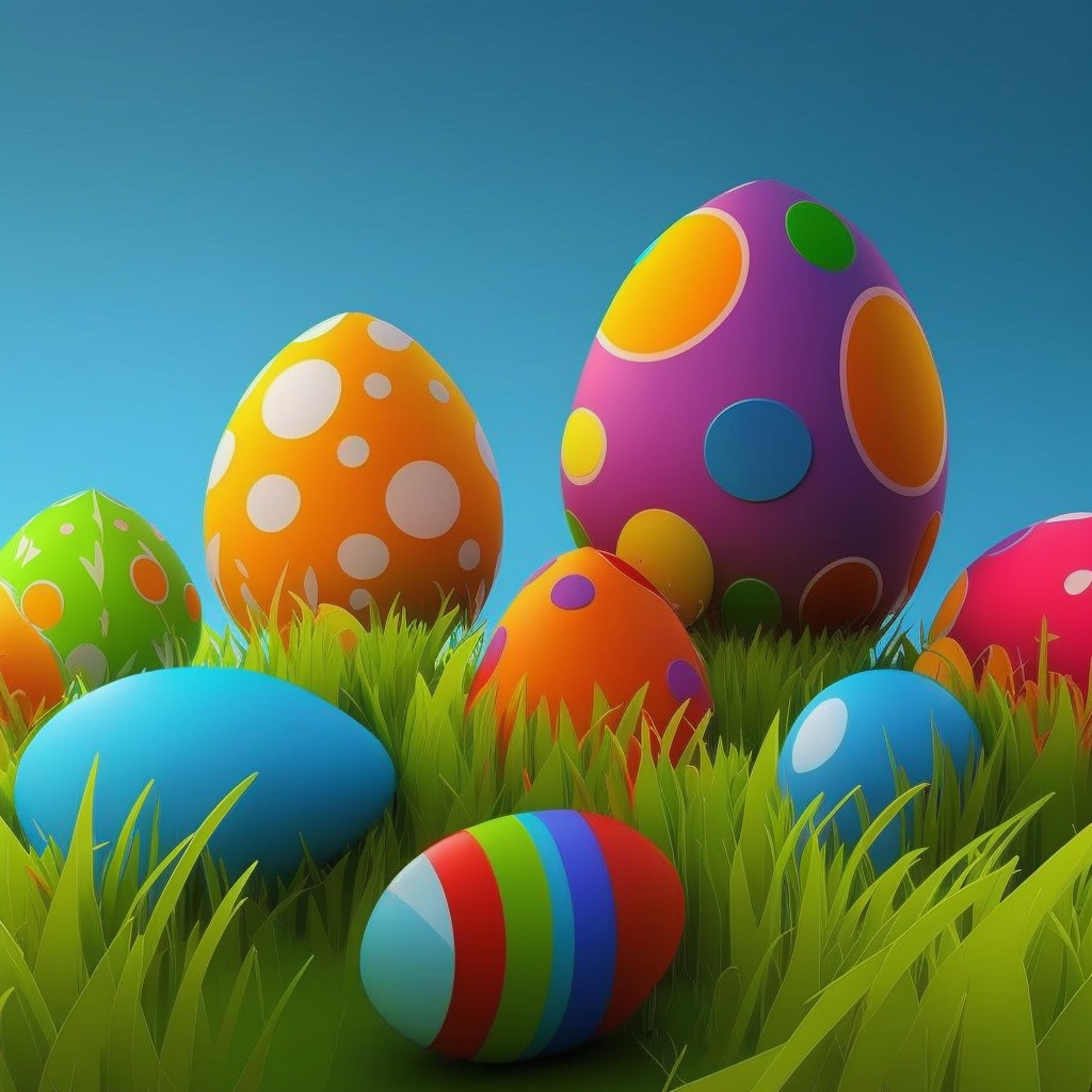 AI Midjourney Prompt for Easter - Easter Egg Hunt
