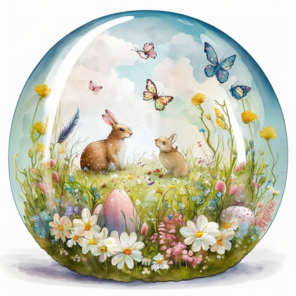 AI Midjourney Prompt for Easter - Pastel Spring Blossoms