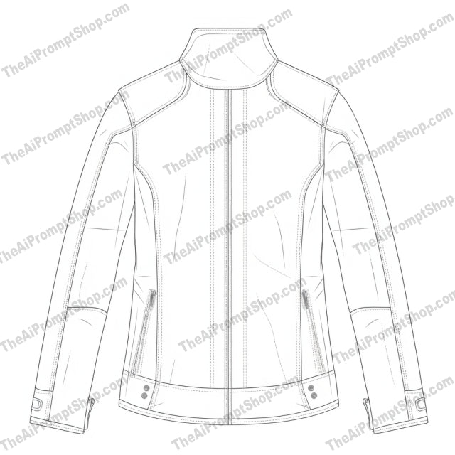 AI Midjourney Prompt for Neo Concrete Jacket Drawing