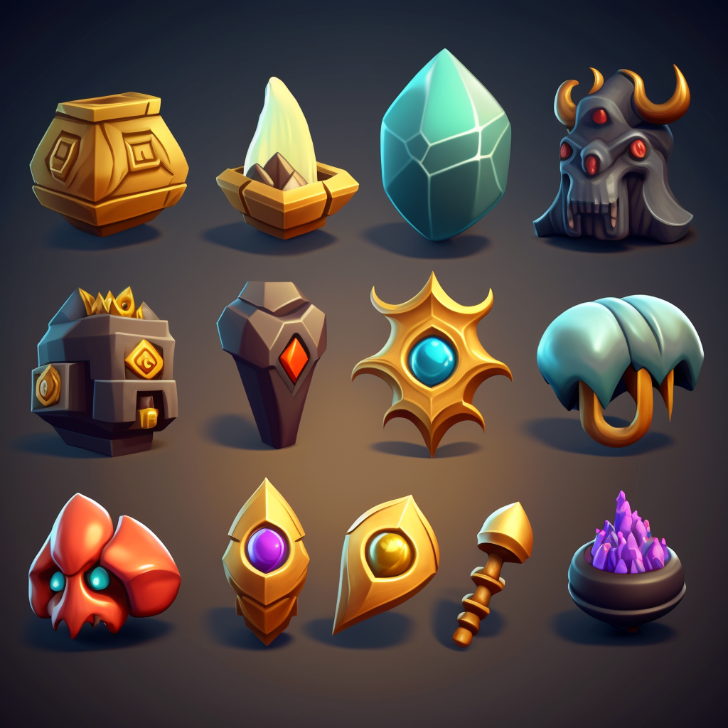 AI Midjourney Prompt for Game Asset - Magical Game Asset Design
