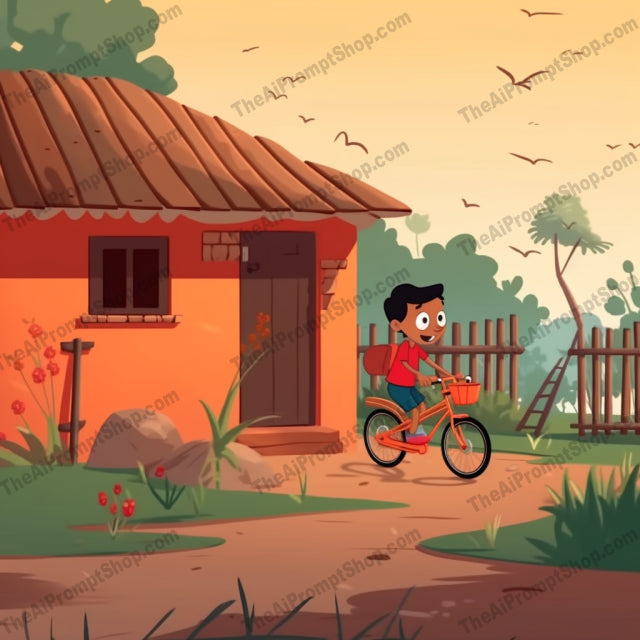 AI Midjourney Prompt for C279 - Storybook Illustrations - Indian Kidcore Animation